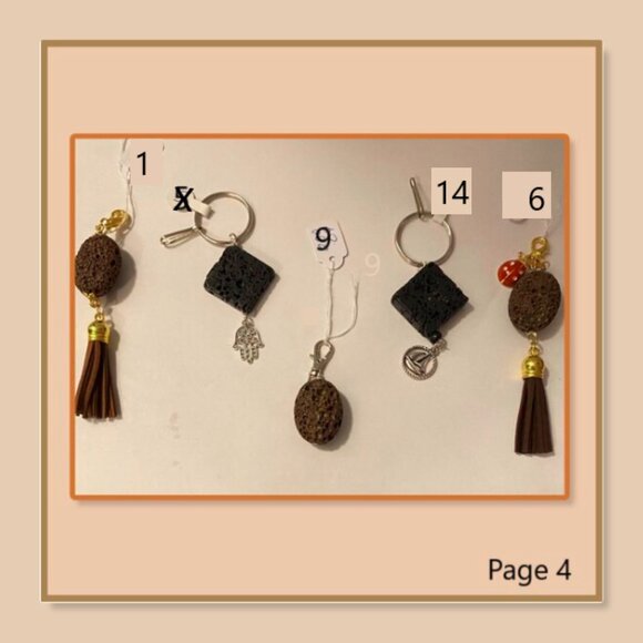 NEW Essential Oil key rings & fashion clips 3 for $20 - Picture 4 of 4